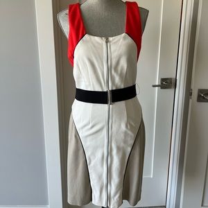 BCBG Maxazria Colorblock dress size 8